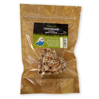 Глиняний камінь для папуг з овочами і квітами