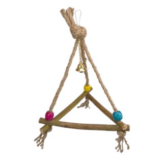 Іграшка Трикутник для папуг із дзвіночком