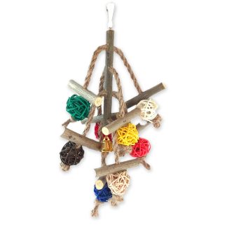 Іграшка Восьминіг для папуг із дзвіночком