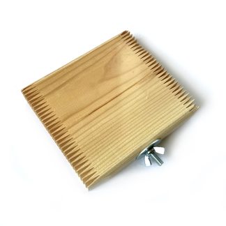 Поличка на клітку дерев'яна зігзаг