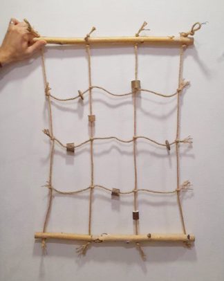 Мотузкова сітка для великих папуг 50*75