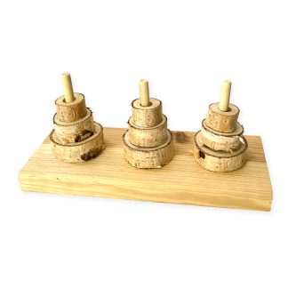 Розвиваюча іграшка Пірамідка-3 для папуг та гризунів