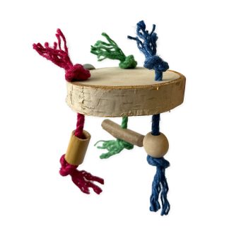 Поличка спил з канатами кольоровими